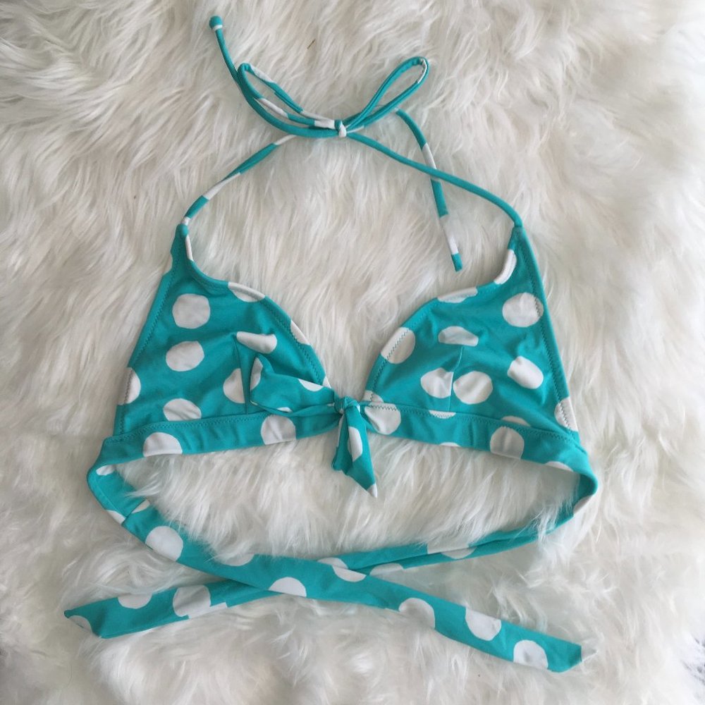 Blue Polka Dot Bikini Top from Victoria's Secret